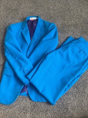 Oppo Vibrant Turquoise Men's Two-Piece Suit